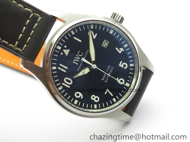 MIROTIME 0406 MARK XVIII Le Petit Prince IW327004 SS FKF 1:1 Best Edition Blue Dial On Brown Leather Strap Trendsetting 7117